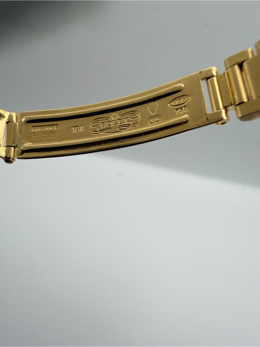 Ladies Rolex Datejust President Solid 18kt Gold Brown Aftermarket Diamond Dial - Picture 7 of 7